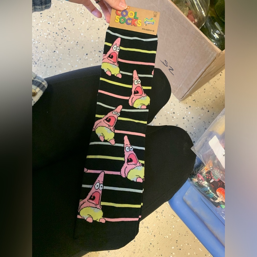 Nickoledon SpongeBob Patrick socks
